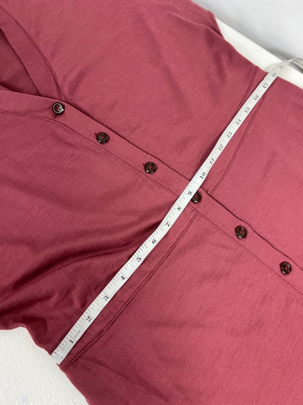 Wool& Sz XL Amalya Dress Merino Wool/Nylon Button Front Berry - Picture 5 of 12